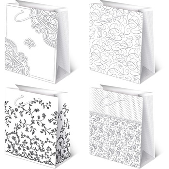 Torebki ozdobne XLA-4 Avantgarde białe 10 sztuk