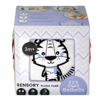 Pluszowa kostka sensoryczna 10x10cm GaGaGu TM Toys