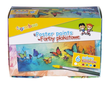 Farby plakatowe Gimboo 6x20ml kolorów