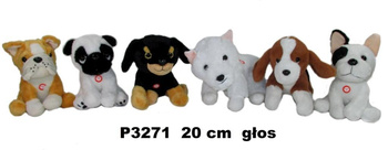 Pies z głosem 20cm MIX Sun-Day