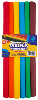 Bibula marszczona ASTRAPAP 25*200 cm, MIX 6 kol.