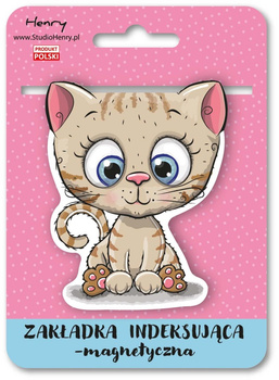 Zakładka magnetyczna Kot beżowy