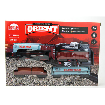 Kolejka elektryczna Orient składana zestaw pociąg tor 280 cm zabawka