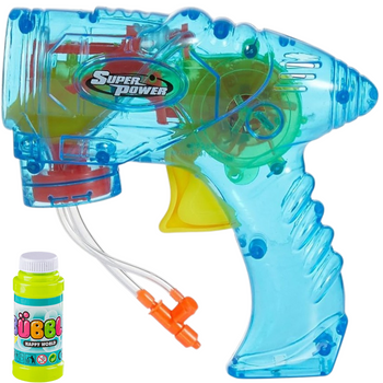 PISTOLET DO BANIEK MYDLANYCH BUBBLE GUN Z PŁYNEM ZABAWKA FRICTION PREZENT