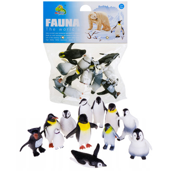 Figurki Pingwiny Zestaw Zwierząt Pingwin Cesarski Zabawka Prezent Dla Dziec