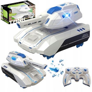 Czołg Zdalnie Sterowany RC 360° Strzela Kulki Dźwięk Światło Prezent