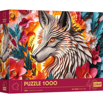 Puzzle 1000 3D 40-lecie Trefl Wilk 40041