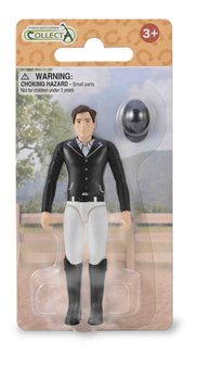 COLLECTA ZAWODOWA DŻOKEJKA Z JASNYM HEŁMEM JEŹDZIECKIM