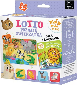 GRA Z KSIĄŻECZKĄ LOTTO POZNAJĘ ZWIERZĄTKA MAŁY MIŚ