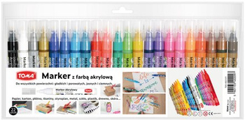 Marker akrylowy 22 kolory