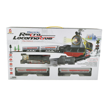 Kolejka Na Baterie Tory Lokomotywa Wagony Dla Dzieci Prezent Światło Dźwięk