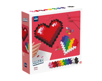 Klocki Konstrukcyjne Zestaw Puzzle PLUS-PLUS BY NUMBER SERCE 250e Prezent