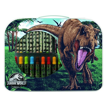 Zestaw artystyczny w walizce Jurassic world