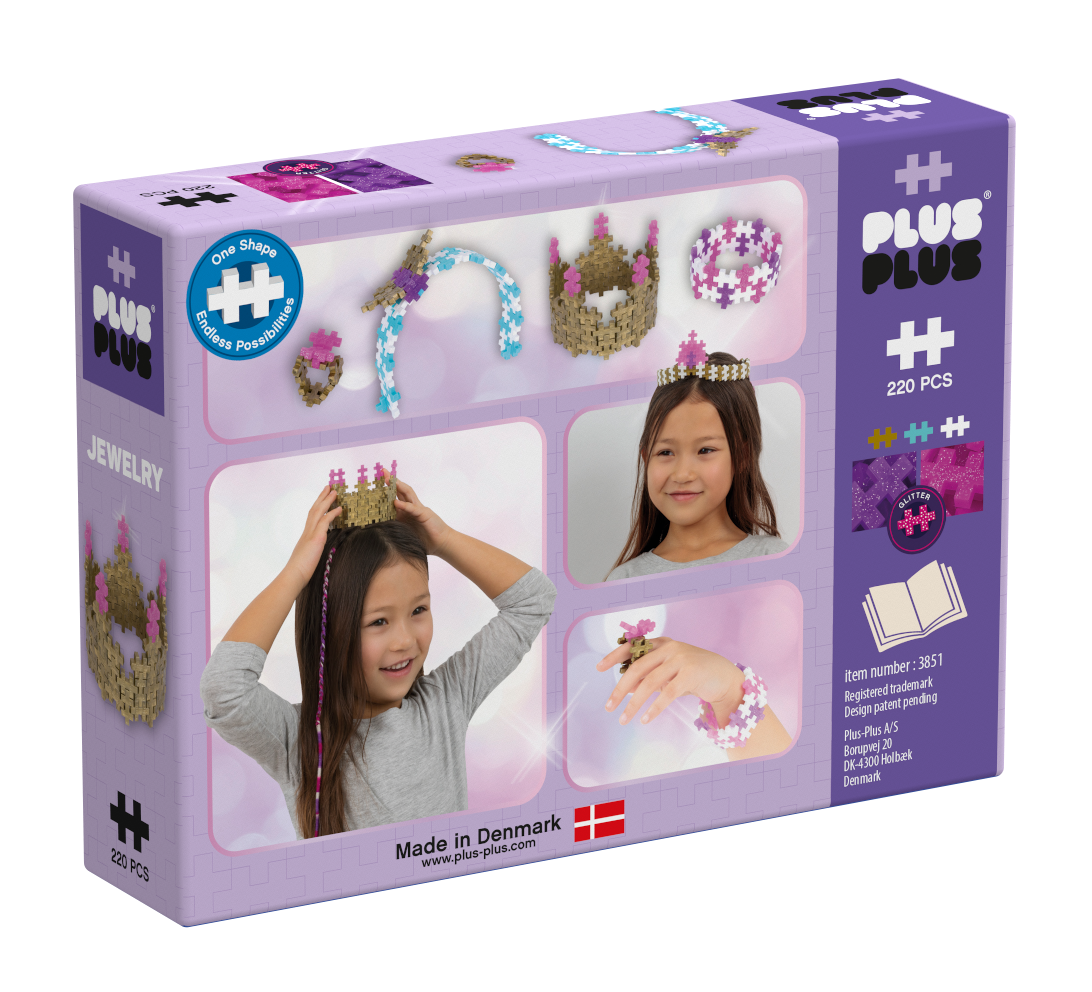 Klocki Plus-Plus biżuteria przykładowe konstrukcje 3D