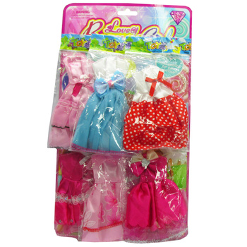 Ubranka Dla Lalki Sukienka i Akcesoria Zestaw Dla Dziewczynki Prezent