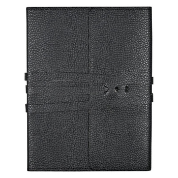 Notatnik wiązany ze sztucznej skóry czarny Peter Pauper Press