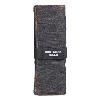 Piórnik etui czarny jeans