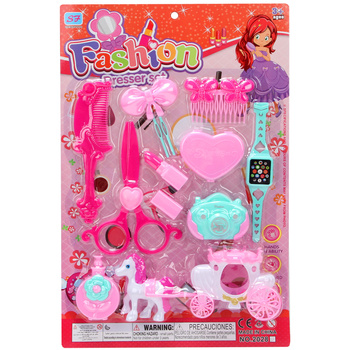 Zestaw kosmetyczny dla dzieci zabawkowy interaktywny edukacyjny 20 elementó