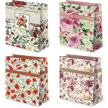 Torebki ozdobne TD-67 Kwiaty watercolors 10 sztuk