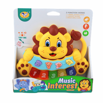 Pianinko Lew edukacyjne interaktywne zabawka muzyczna dla dzieci 1 sztuka