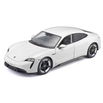 Porsche Taycan Turbo S White 1:24 BBURAGO BBurago