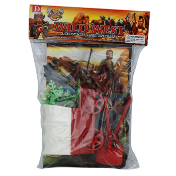 Zestaw Kowbojów Figurki Dla Dzieci Edukacyjne Zabawki w Folii 1sztuki