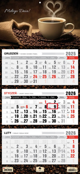 Kalendarz 2026 trójdzielny Kawa KT1-V.67