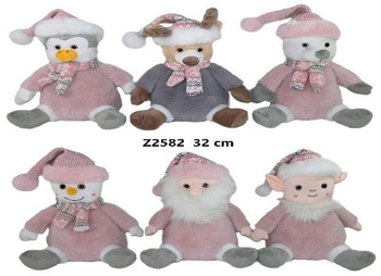 Zwierzęta świąteczne 32cm MIX Sun-Day