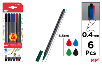 Cienkopis MP 0.4mm blister 6 sztuk