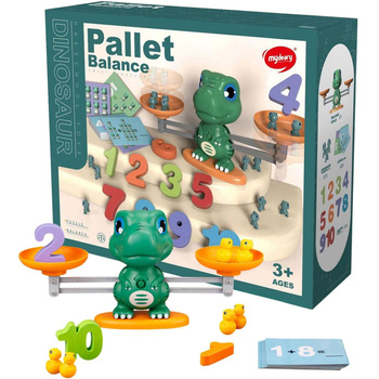 Waga edukacyjna cyferki dinozaur interaktywny rozwijający naukę dziecka