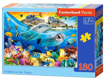 Puzzle 180 Dolphins in the Tropics CASTOR Castorland
