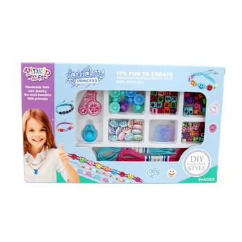 Koraliki do tworzenia biżuterii zestaw kreatywny dla dzieci w pudełku