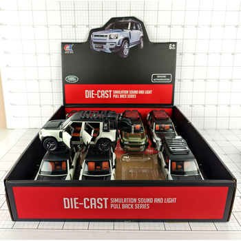 LAND ROVER DEFENDER 1:24 ŚW./DŹW. 1 SZT.