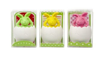 Gumka do ścierania zajączek w jajku 1 szt. mix