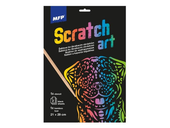 Wydrapywanka A4 szablon Pies + 2 kartki 1032221