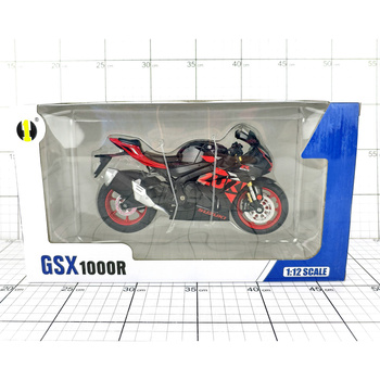 MOTOCYKL 1:12 SUZUKI GSX1000R ŚW./DŹW.