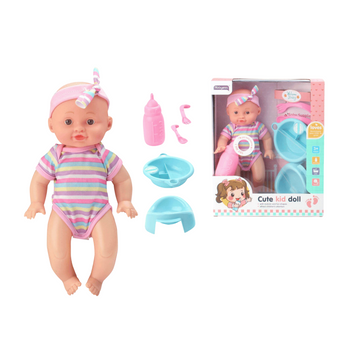 Lalka sikająca interaktywna z akcesoriami dla dzieci idealna na prezent