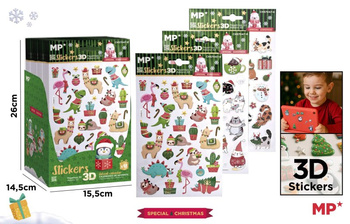 Naklejki świąteczne 3D 1szt.mix