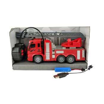 Straż Pożarna Zdalnie Sterowana Na Radio Samochód RC Światła Dźwięki Prezen