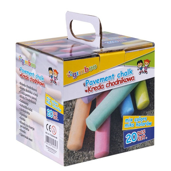 Kreda chodnikowa GIMBOO XXL w pudełku, 20 szt., mix kolorów