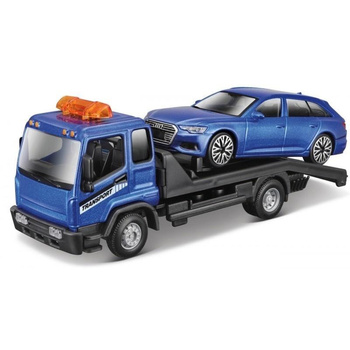 Str. Fire Tow Truck W Audi A6 Avant 1:43 BBURAGO BBurago