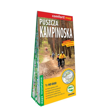 Puszcza Kampinoska mapa turystyczna 1:40 000 laminat 2025