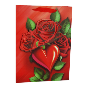 Torba ozdobna duża elegancka na prezent wytrzymała w różnych wzorach