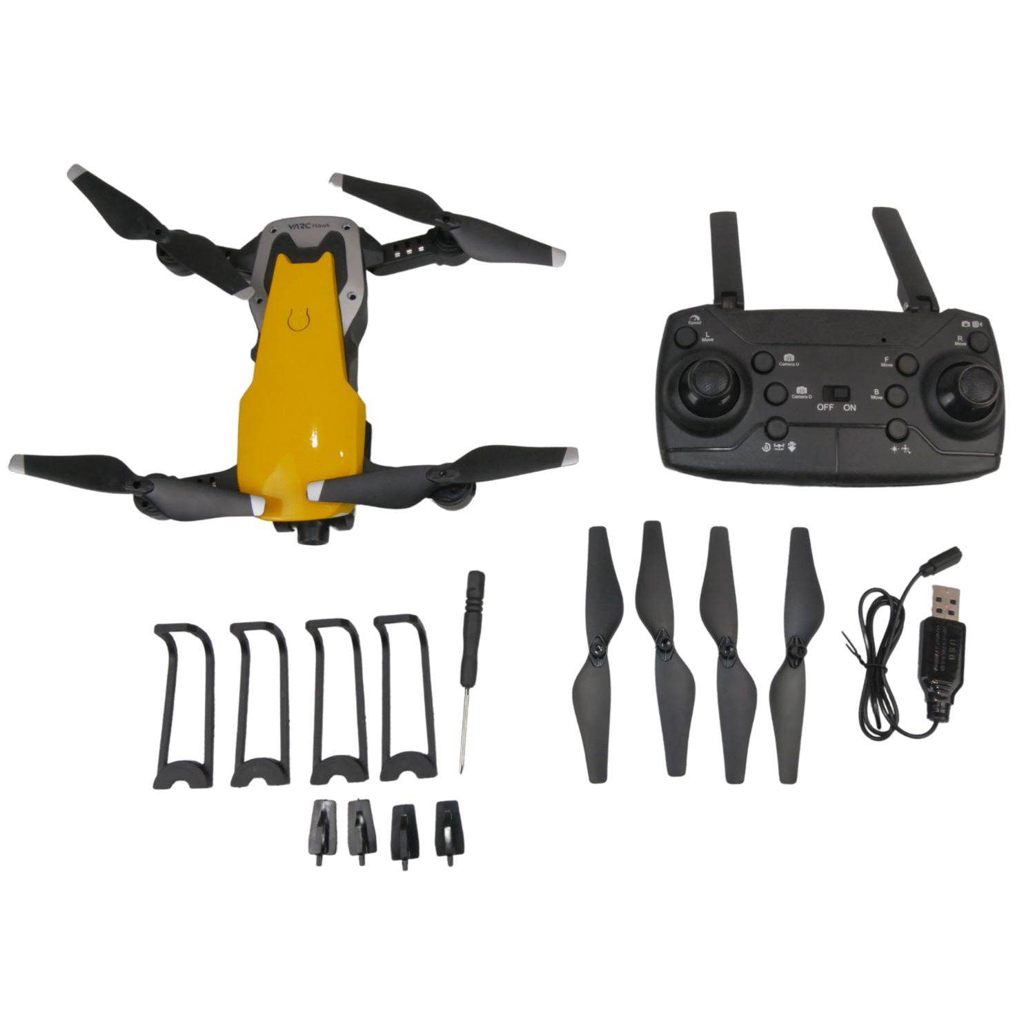 Dron Zdalnie Sterowany Pro Kamera Wifi Fine HD Obrót 360* Kabel USB