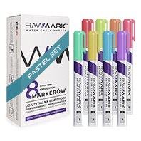 Markery kredowe Pastelowe RAWMARK 8 kolorów