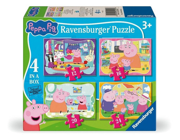 Puzzle dla dzieci 2D: Rodzinne chwile Peppy 4w1 Ravensburger