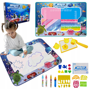 Zestaw Do Malowania Wodą Water Printing Map Magiczna Mapa Prezent Dla Dziec