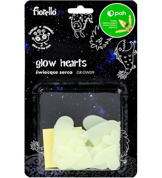 Ozdoby fluorescencyjne Serca Fiorello 24 szt.mix GR-GW09