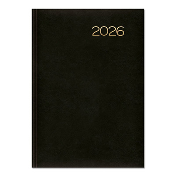 Kalendarz 2026 książkowy A5 dzienny czarny SK2