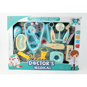 Zestaw Małego Lekarza Akcesoria Medyczne Edukacyjne w Praktycznym Pudełku
